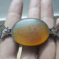 بازوبند نقره خطی قدیمی|جواهرات|قم, چهل درخت‎|دیوار