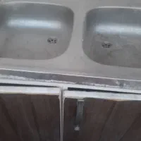 کابینت MDF تمیز با هود و سینک ظرفشویی|مصالح و تجهیزات ساختمان|رامهرمز, |دیوار