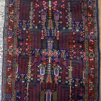 قالی دستباف کردی با نخ گیاهی|فرش|کرمانشاه, |دیوار