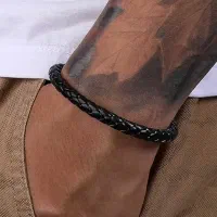 دستبند مردانه مشکی مدل طنابی .پرداخت درب منزل|بدلیجات|اصفهان, آزادگان|دیوار