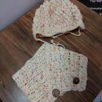 شال وکلاه دستبافت با کاموای ترک|لباس|قم, دورشهر|دیوار