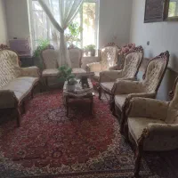 مبل سلطنتی چوب گردو فریمان|مبلمان خانگی و میز عسلی|فریمان, |دیوار