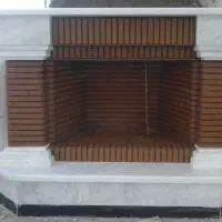 شومینه هیزمی وگازی کبابپز .آتش دان.سنگ و کاشی|خدمات پیشه و مهارت|گرگان, |دیوار