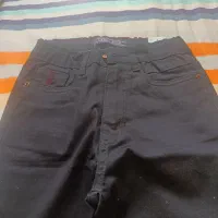 شلوار کتان سرمه‌ای پسرانه