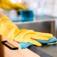 خانم برای نظافت و خانه داری