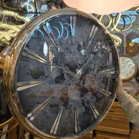 ساعت دیواری فلزی قطر ۷۰ برند دارما فلزی