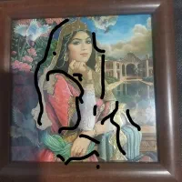 قاب عکس چوبی آنتیک با طلاکوب دست‌ساز|صنایع دستی و سایر لوازم تزئینی|اهواز, فاز ۱ پادادشهر|دیوار