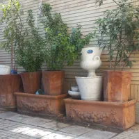 فروش 15 عدد گلدان سفالی بزرگ وسالم