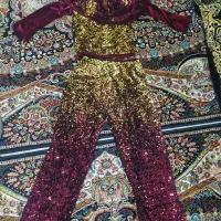 لباس مخمل پولکی