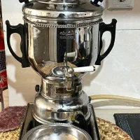 سماورهمراه با زیرسینی و پیاله ابگیر