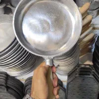 ماهیتابه چدن روسی دسته چوبی