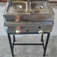 سرخ کن پایه دارصنعتی دو لگنه