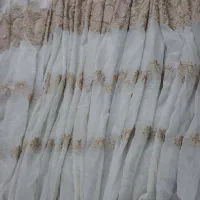 پرده حریر طرح دار باحاشیه