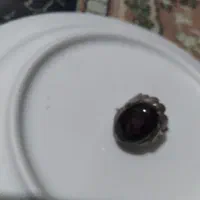 انگشتربانگین سنگ خون( حجرالآدم)باطرح گلبرگ