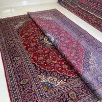 جفت ۹ متری کاشون قرمز رنگ پرزدار سالم|فرش|همدان, |دیوار