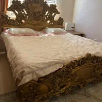 فروش تخت دونفره همراه میز توالت ودوعددعسلی|تخت و سرویس خواب|تهران, ائمه اطهار|دیوار