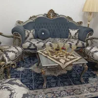 مبل هفت نفره نفره در حد نو همراه سه تا عسلی|مبلمان خانگی و میز عسلی|تهران, یاخجی آباد|دیوار