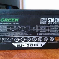 پاور گرین 530وات euپلاس 80plus برنز