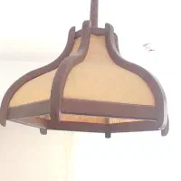 لوستر چوبی|لوستر و چراغ آویز|شهریار, شهرک شاهد|دیوار