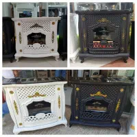 بخاری گازی شومینه بزرگ حصیری30000پایه دارباگارانتی