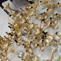 لوستر طرح تعویض فقط طلایی « قدیمی و کهنه »|لوستر و چراغ آویز|شیراز, شهرک گلستان|دیوار