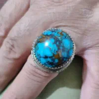 انگشتر دوقاب فیروزه نیشابور