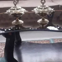یک جفت قندون برنجی|صنایع دستی و سایر لوازم تزئینی|ابهر, |دیوار