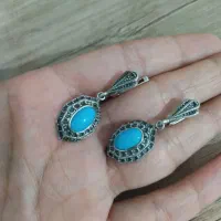 دو جفت گوشواره نقره قدیمی سالم و شیک