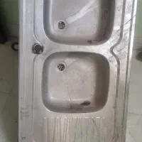 سینک دوقلو استیل و روشویی چینی