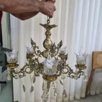 لوستر ۵ شاخه برنجی