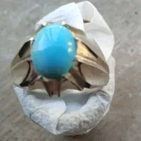 انگشتر فیروزه نیشابور اعجمی پاک کهنه