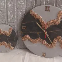 ساعت و تابلو رزینی|ساعت دیواری و تزئینی|مشهد, شهرک مهرگان|دیوار