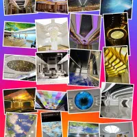 طراحی تولید فروش اجرای سقف های کشسان آسمان مجازی