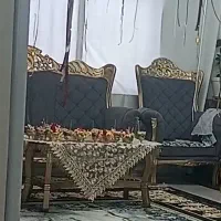 مبل سلطنتی چوب گردو طراحی دو طرفه