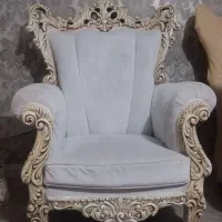 مبل 9 نفره کلاسیک به همراه جلومبلی وعسلی ورویه