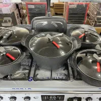 سرویس قابلمه چدن سرامیک گیاهی ۱۹ پارچ در گنجینه|ظروف پختوپز|یاسوج, |دیوار