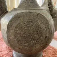 دو عدد آفتابه مسی قلمکار قدیمی|کلکسیون اشیاء عتیقه|تهران, فردوسی|دیوار