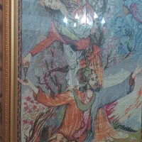 تابلو کوبلن لیلی ومجنون کار دست|تابلو، نقاشی، عکس|تهران, زاهد گیلانی|دیوار