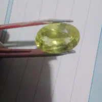 سلام  سنگ جواهری سیترین بارنگ زیبا وتراش عالی