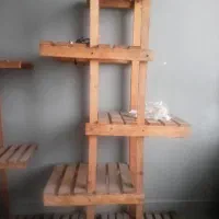استند چوبی مخصوص دکور و گلدان