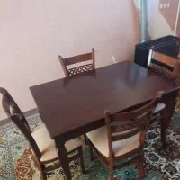 فروش میز ناهار خوری ۴ نفره|میز و صندلی غذاخوری|سرخنکلاته, |دیوار