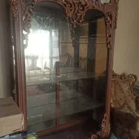 بوفه چوب گردو منبت دست|بوفه، ویترین، کنسول|تهران, فدک|دیوار