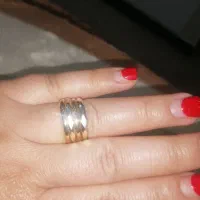 انگشتر طلا سفید زرد|جواهرات|شیراز, میانرود|دیوار