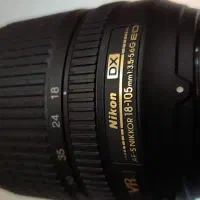 لنز همهکاره نیکون 18-105 در حد نو|دوربین عکاسی و فیلمبرداری|ری, دولتآباد|دیوار
