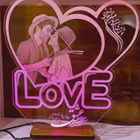 چهره بالبینگ حکاکی آباژور چراغ خواب