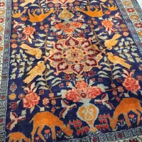 فرش دستبافت کناره با نقشه و رنگ بینظیر