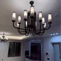 لوستر ۱۲ شاخه ۲ عدد با  ۵ دیوار کوب نو
