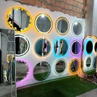 آینه رینگلایت طرحدار بکلایت لمسی|آینه|ارومیه, |دیوار