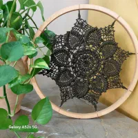 دیوارکوب(ماندالا)قلاب بافی|صنایع دستی و سایر لوازم تزئینی|کاشمر, |دیوار
