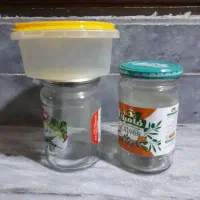 ظرف پلاستیک نو شیشه کامل تمیز .بوشهر